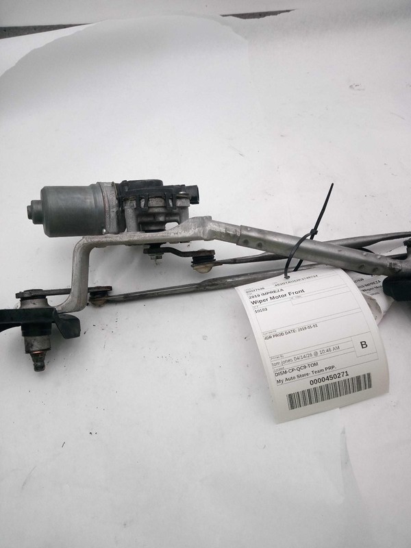 2019 Subaru Impreza Wiper Motor OEM 86511FL01A 134k Mileage Red