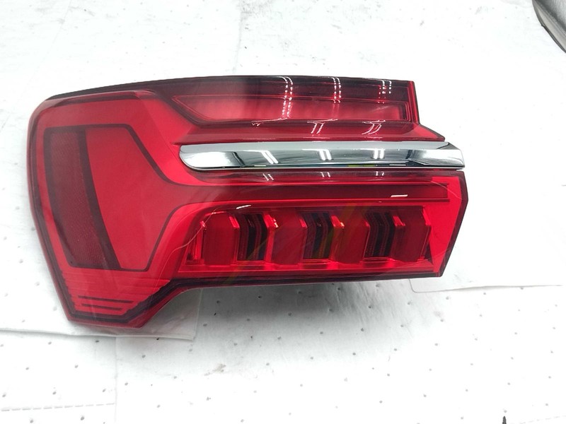 2019 Audi A6 Left Tail Light Assembly Black LED OEM Used 7581712 115K Miles