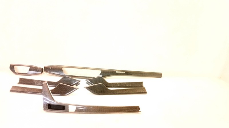 17-19 AUDI B9 A4 S4 SEDAN DASH PANEL TRIM CARBON DOOR LEFT RIGHT SET OEM 110425