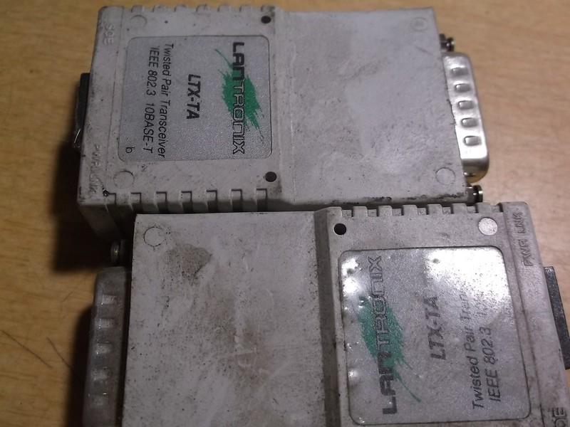 Lantronix LTX-TA Twisted Pair Transceiver, Lot of 2 *FREE SHIPPING*