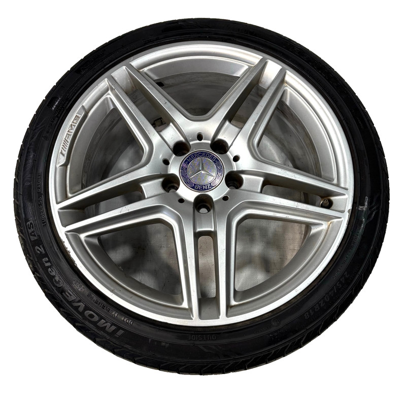 📌 10-13 MERCEDES W207 E350 8.5 X 18 18'' WHEEL TIRE RIM SILVER 2124013602 OEM