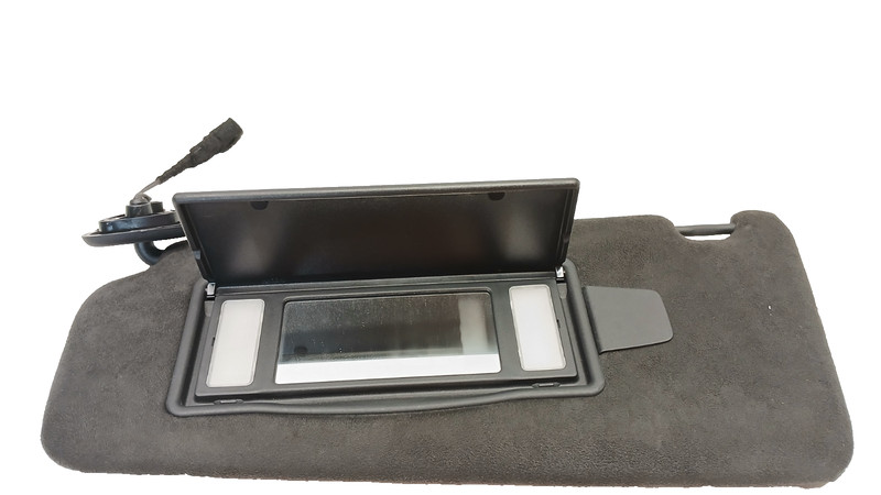 SUEDE 09-15 JAGUAR X250 XF XFR XFR-S SUN VISOR SUNVISOR SHADE LEFT FRONT 020123