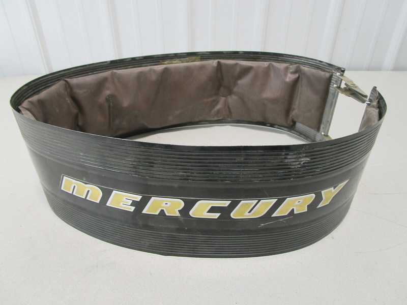 Mercury Outboard 2 Cyl Metal Wrap Around Engine Cowling Assembly Black Gold
