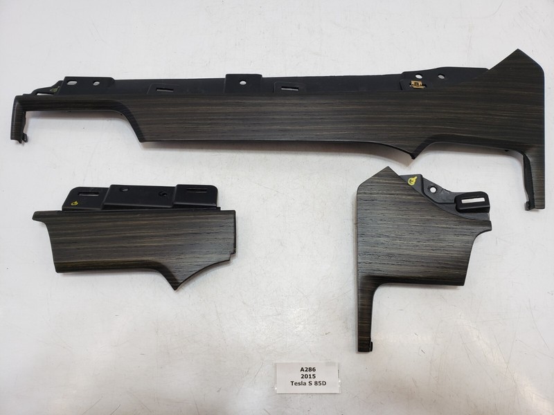 ✅ 2012-2020 OEM Tesla Model S Front Right Left Dashboard Vent Trim Wood