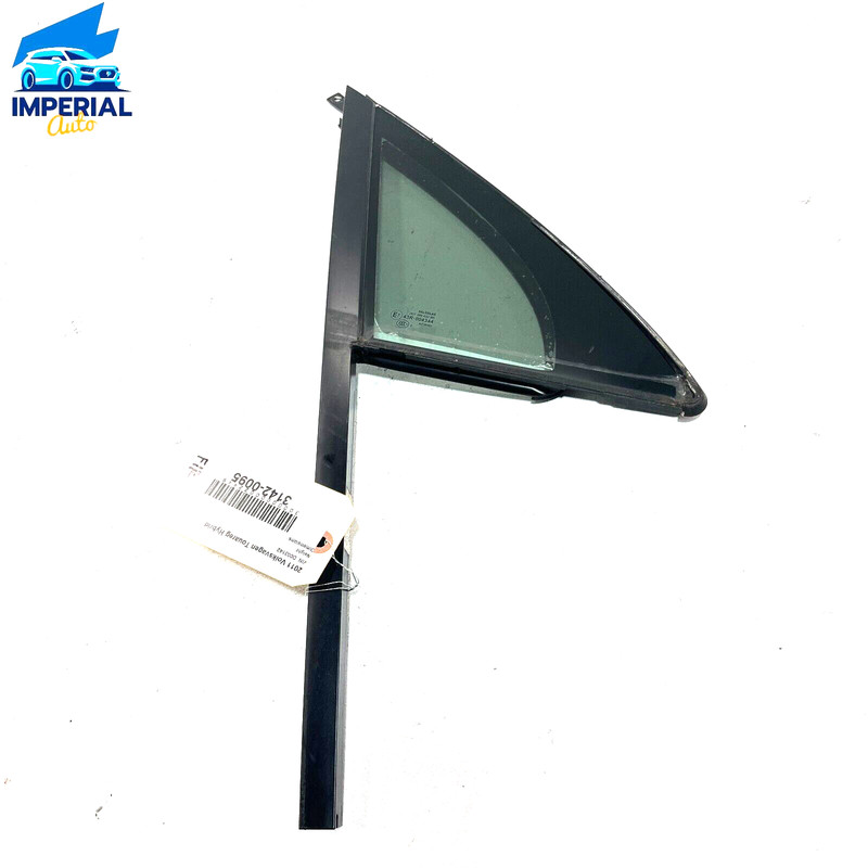 VW TOUAREG 2011-2017 FRONT PASSENGER DOOR WINDOW CORNER FIXED GLASS & SEAL OEM
