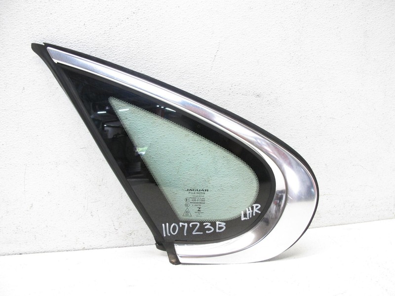 16-19 JAGUAR X260 XF SEDAN GLASS WINDOW QUARTER VENT REAR LEFT OEM 110723B