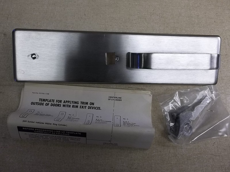 NEW Industrial Commercial Door Handle, Brushed StainlessA102B *FREE SHIPPING*