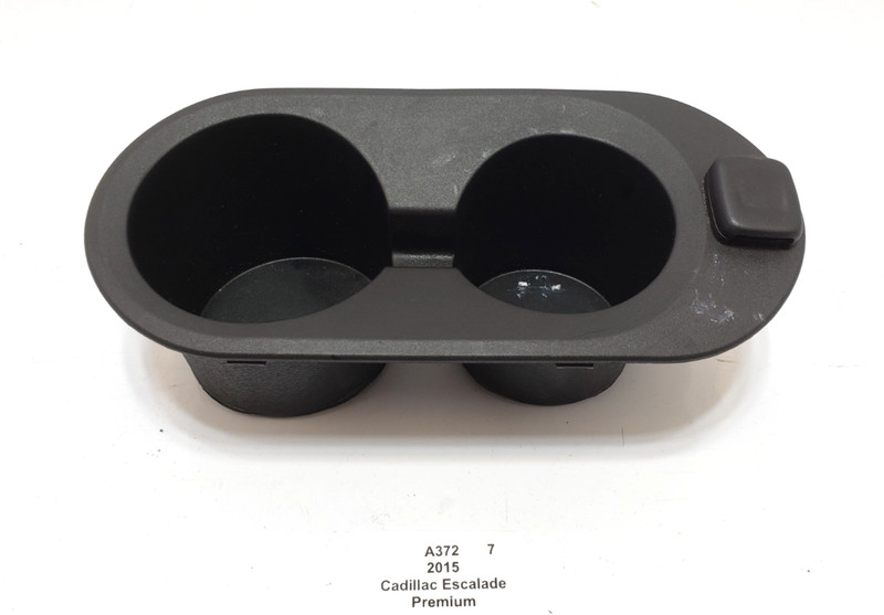 ✅ 15-17 OEM Cadillac Escalade Rear Cup Holder Cupholder Compartment Black