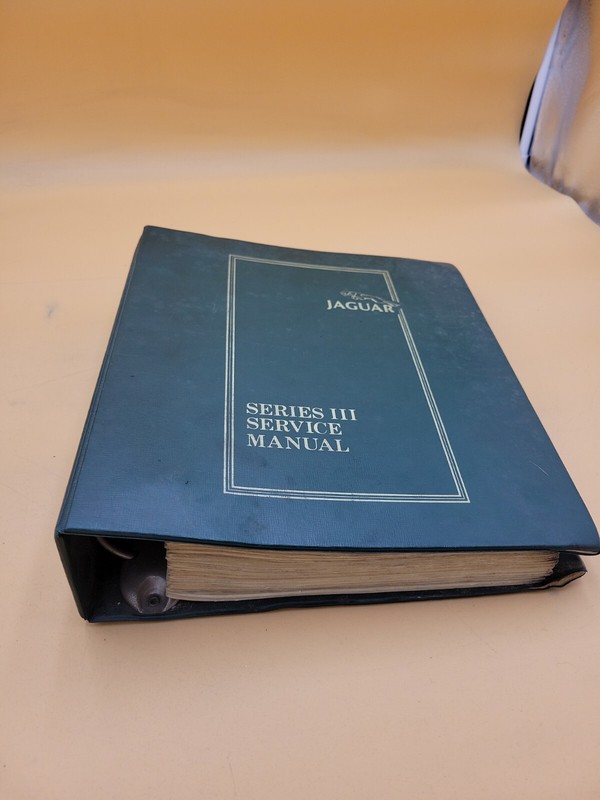 1981 JAGUAR SERIES III SERVICE SHOP REPAIR MAINTENANCE GUIDE MANUAL BINDER BOOK