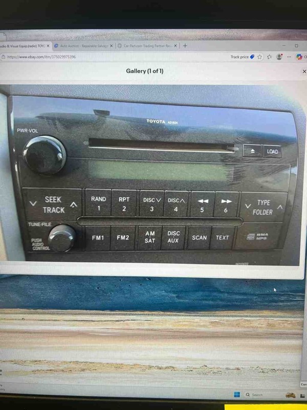 Audio & Visual Equip.(radio) TOYOTA TUNDRA 07 08 09