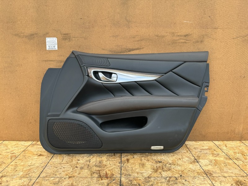 INFINITI M35H M37 M56 Q70 15-19 OEM FRONT RIGHT PASSENGER DOOR PANEL (BROWN BLK)