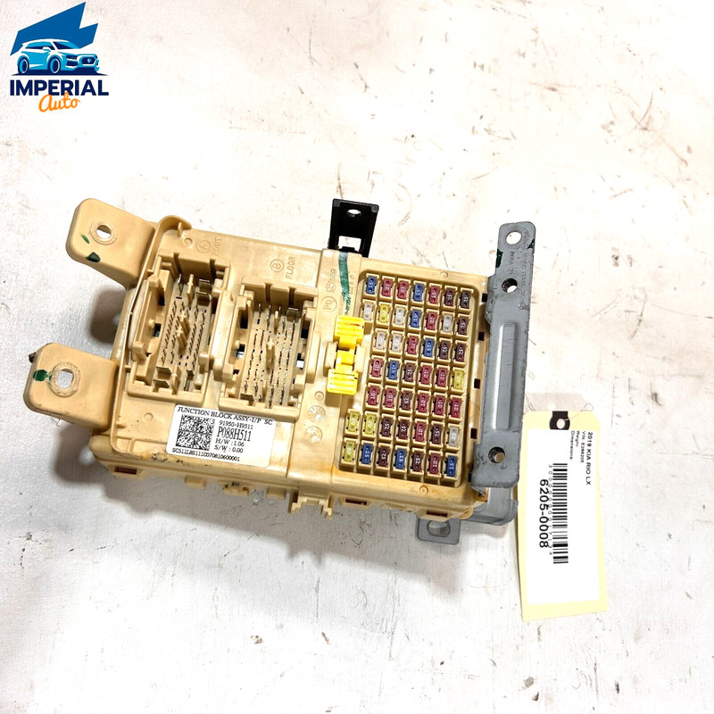 18-20 Kia RIO Passenger Side Cabin Instrument Junction Fuse Box W/Bracket OEM