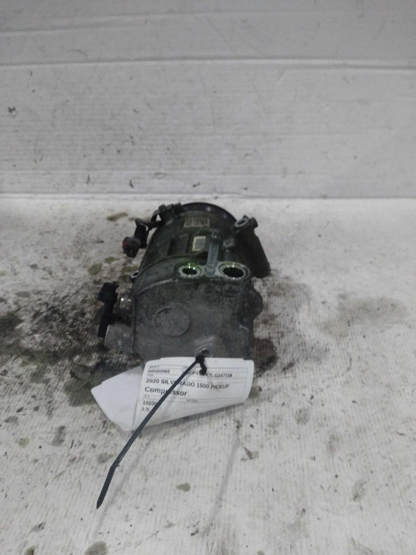2020 Chevrolet Silverado 1500 A/C Compressor OEM 2.7L Black 101K Miles
