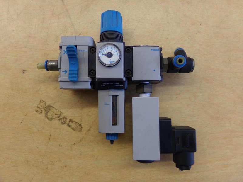 Festo LFR-M1-G1/4-C10RG Filter Regulator Assembly HEA-M1-G1/4 PEV-1/4-B
