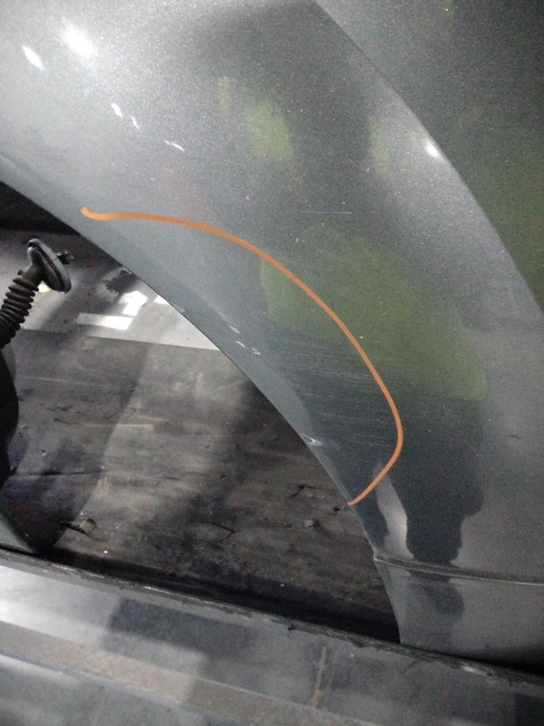 2007 Saturn VUE Rear Right Door Grey 504924 Used with Scratches 115k Miles