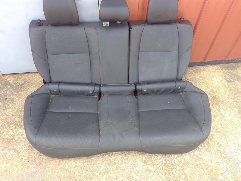 2015-2016 SUBARU WRX REAR SECOND ROW LEFT & RIGHT SIDE SET LEATHER BLACK OEM