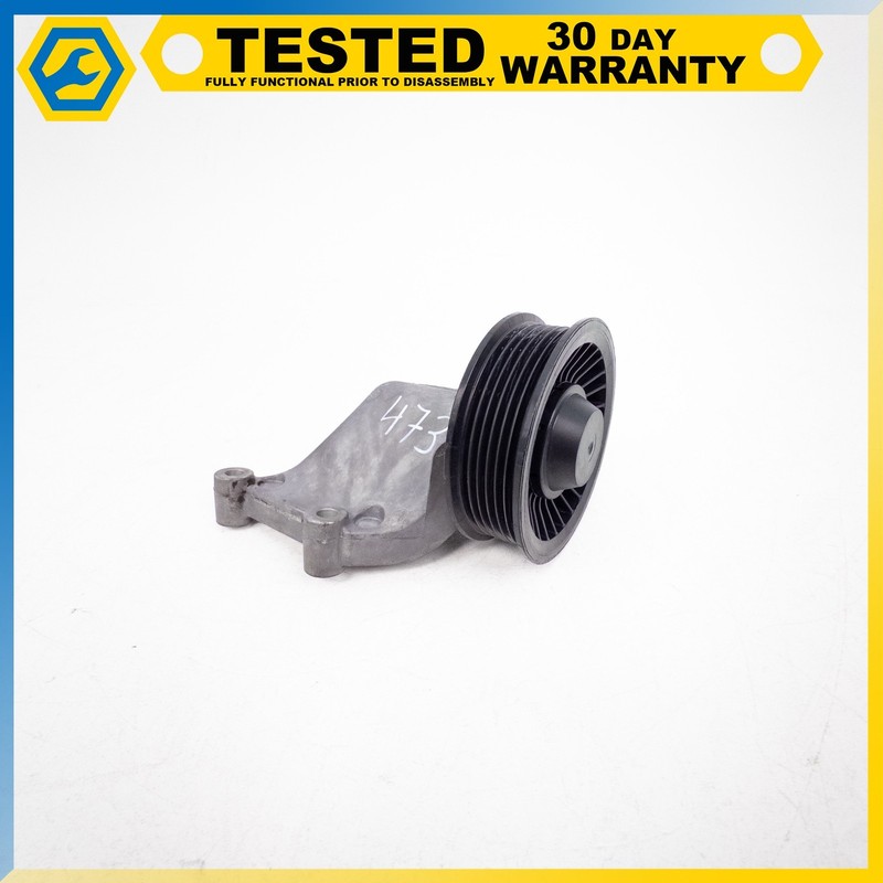 10-22 JAGUAR XJ XF F-TYPE L405 ENGINE LOWER BELT IDLER PULLEY BRACKET PULLEY OEM