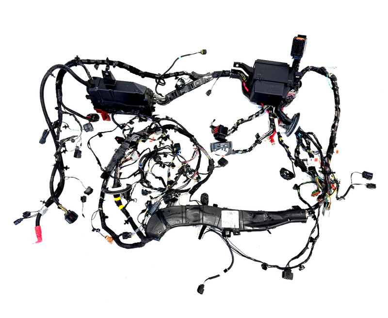 📌 2017 JAGUAR XF X260 3.0L FRONT ENGINE BAY WIRING HARNESS W/ FUSE BOXES OEM