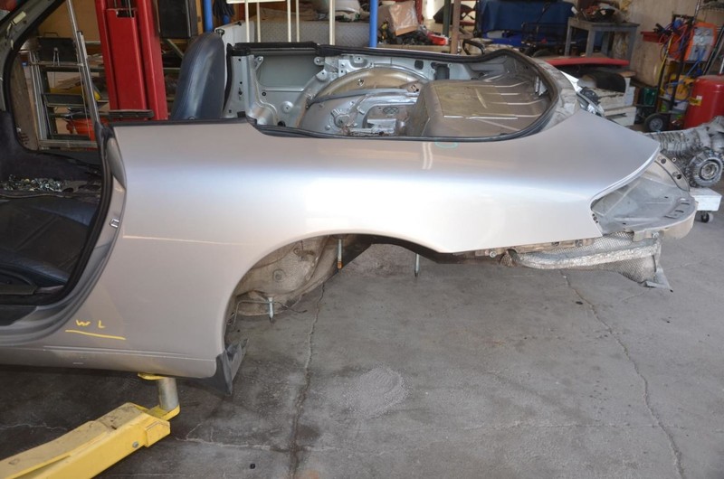 99-05 Porsche 911 3.4L Silver Driver Left Rear Quarter Panel