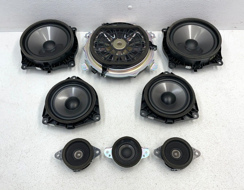 18 19 20 Lexus RC300 Front & Rear Door Tweeter Subwoofer Speaker Set 1541 OEM