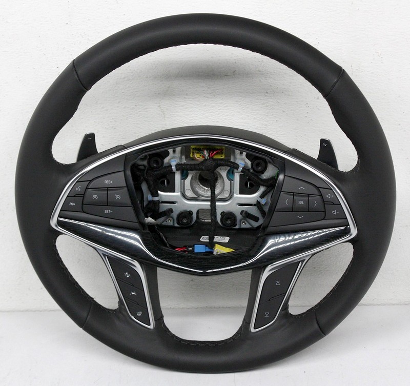 OEM Steering Wheel For Cadillac XT5 Black Leather 87815773