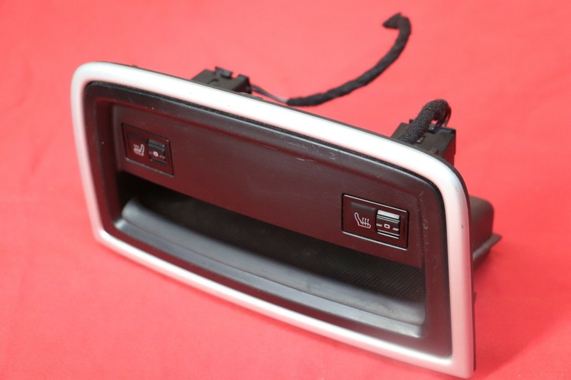 03-10 Porsche Cayenne Rear Center Console Storage Tray Heated Seat Switches OEM