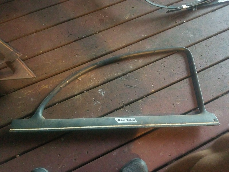 1949 1950 Chevrolet Belair 2 door interior window garnish trim driver rear