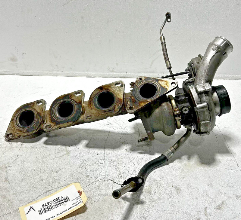 2012-17 Mercedes W221 S550 CL550 4.7L Left Driver Side Turbocharger Manifold OEM