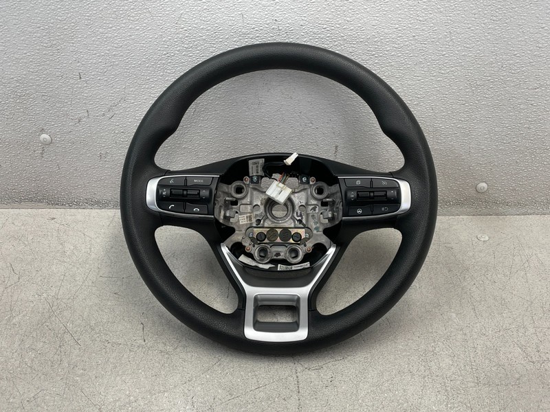 21 22 23 24 Kia K5 Steering Wheel Assembly W/Switches Black 1652 OEM