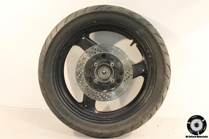 2009 Suzuki GS500F REAR WHEEL BACK RIM W BRAKE DISC ROTOR GS 500 09