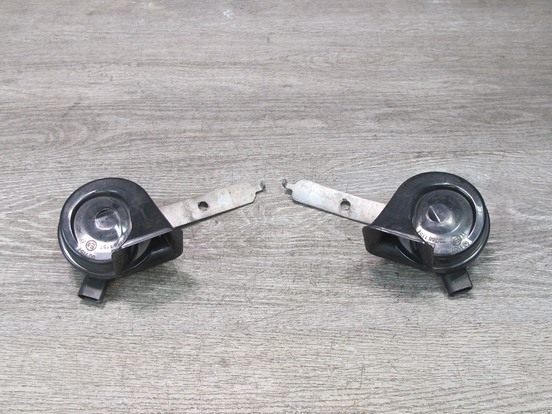 2008-2014 BMW E71 E72 X6 X6M HIGH & LOW TONE NOTE PITCH HORN SIGNAL SET OF 2