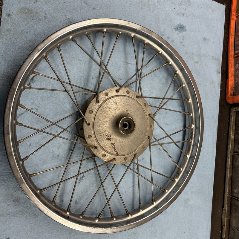 1978 Kawasaki KM100 FrontWheel Good