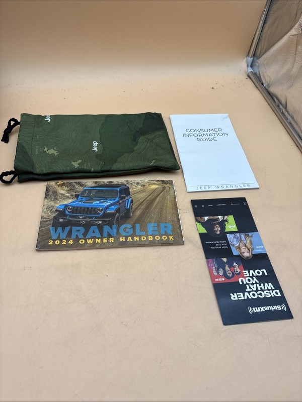 2024 JEEP WRANGLER OWNERS MANUAL, Consumer Information Guide With Case included