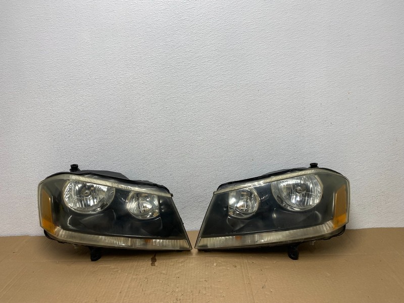 2008 to 2014 Dodge Avenger Left+Right Side Set Black Headlights AC3818 DW