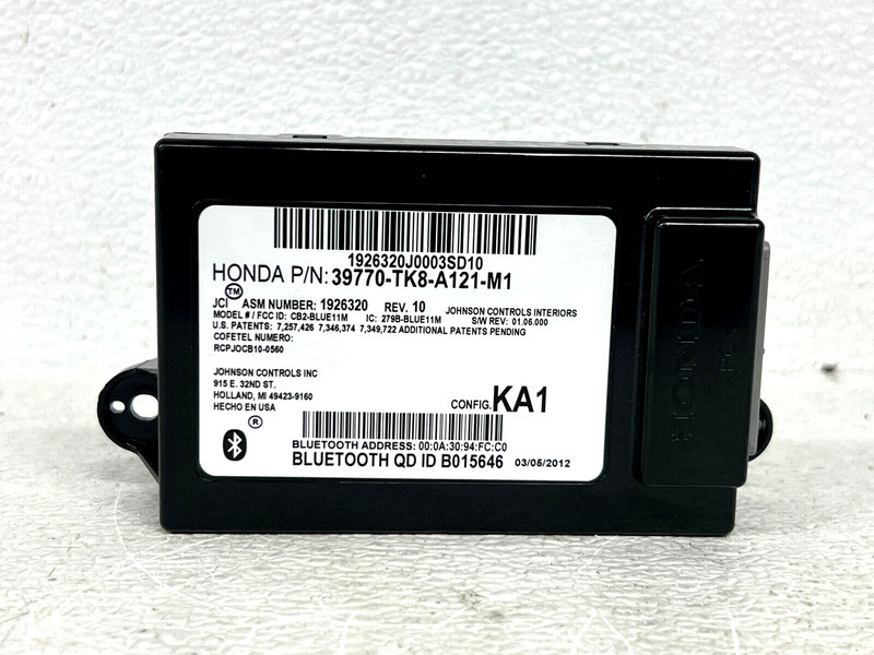 ⭐2011-2013 HONDA ODYSSEY EX-L COMMUNICATION BLUETOOTH CONTROL MODULE OEM LOT2568