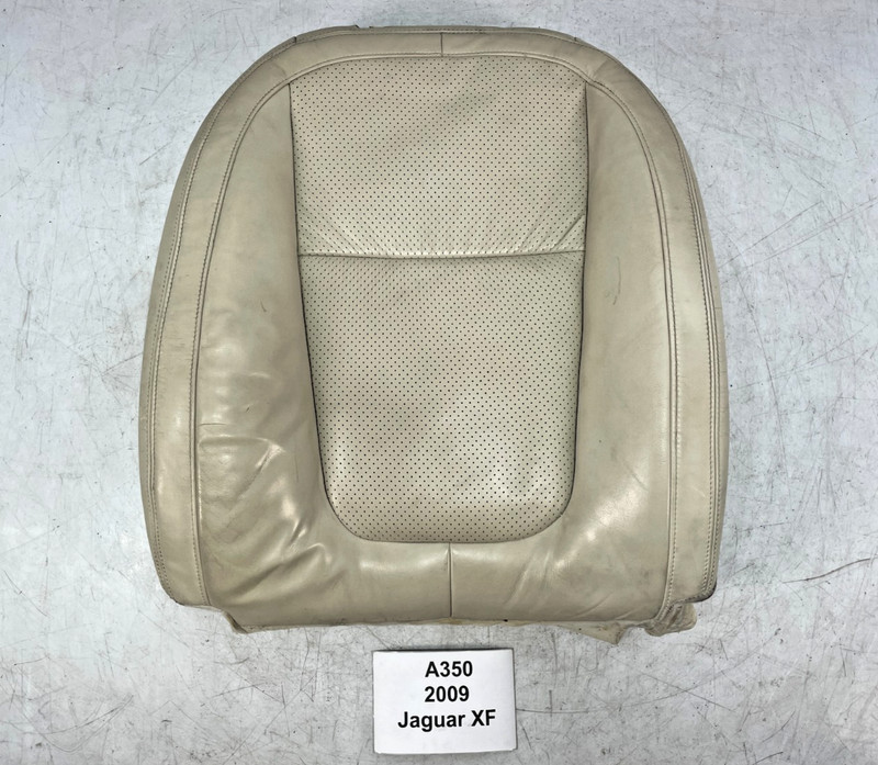 ✅ 2009 OEM Jaguar XF Front Right Passenger Seat Upper Cushion Leather Ivory *