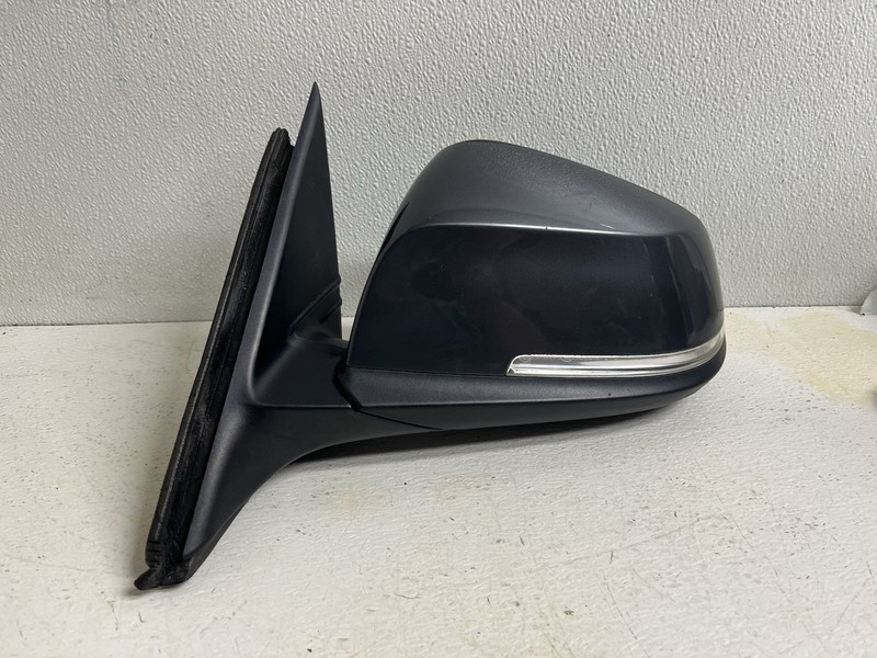 2012-2013 BMW 328i Sedan Left Driver Door Mirror Black 5 Pin Connector Oem