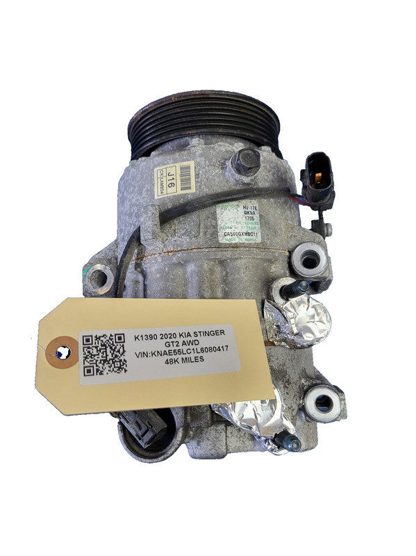2018-2023 Kia Stinger GT2 A/C Air Conditioning Compressor 3.3L OEM 97701-J5160
