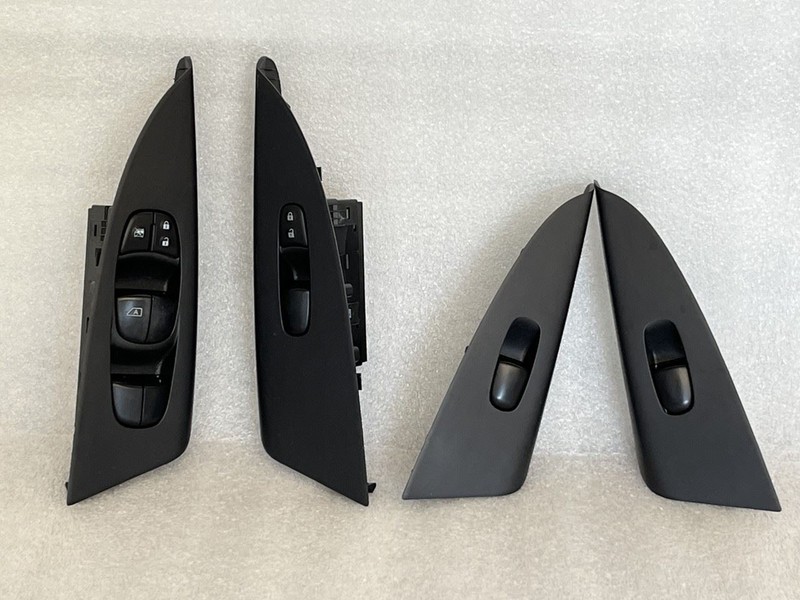 2013-2019 NISSAN SENTRA FRONT AND REAR DOOR WINDOW SWITCHES SET BLACK