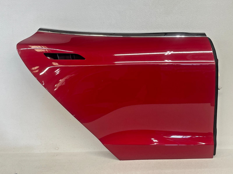 ⭐2012-2021 TESLA MODEL S REAR RIGHT DOOR SHELL COVER PANEL RED ASSY OEM LOT2TP