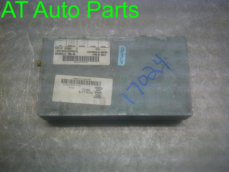 2004 2005 SIERRA SILVERADO SATELLITE RECIEVER 1500 2500 OPT U2K OEM 15125061