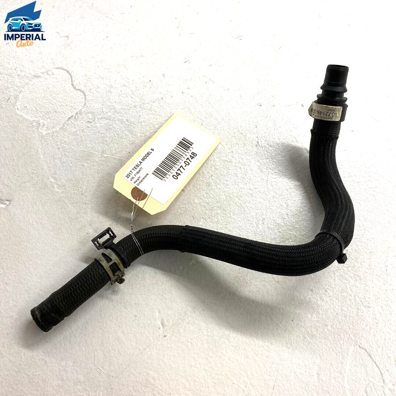 17-20 Tesla Model S Coolant Driver Side Rocker to Torque Box Hose Tube Pipe OEM