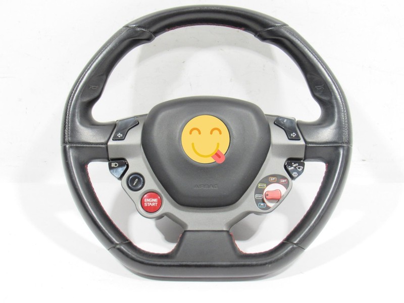Ferrari 458 Italia 2011 Steering Wheel Red Stitch Assembly 09-15 |#2