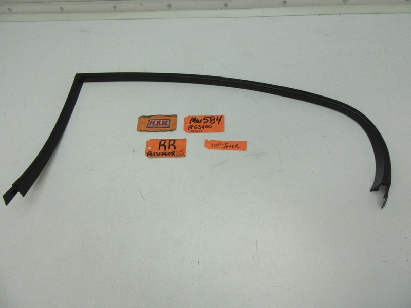 RIGHT REAR TOP INNER PLASTIC TRIM COVER GLASS WINDOW DOOR PANEL INSIDE ROOF RR R