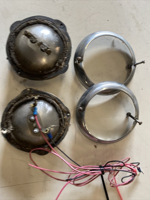 VINTAGE CHAPARRAL 6x6 atv headlights chrome headlight bezels