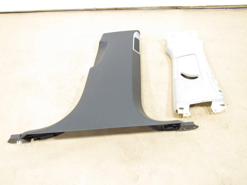 11-17 Audi A8 D4 2011 Right Passenger B Pillar Cover Panel Trim Set 2 PCS |:Y