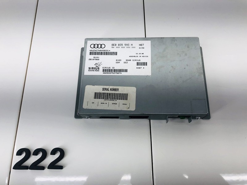 2009 VOLKSWAGEN CC SATELLITE RADIO RECEIVER CONTROL COMPUTER MODULE OEM