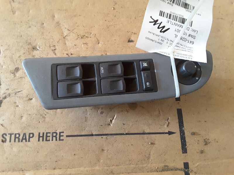 L FRONT DOOR SWITCH DRIVER'S WINDOW FITS 04-05 DURANGO 170652