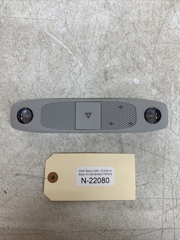 17-23 TESLA 3 OVERHEAD CONSOLE DOME LIGHT HAZARD SWITCH 1092573-00-K 22080 B140