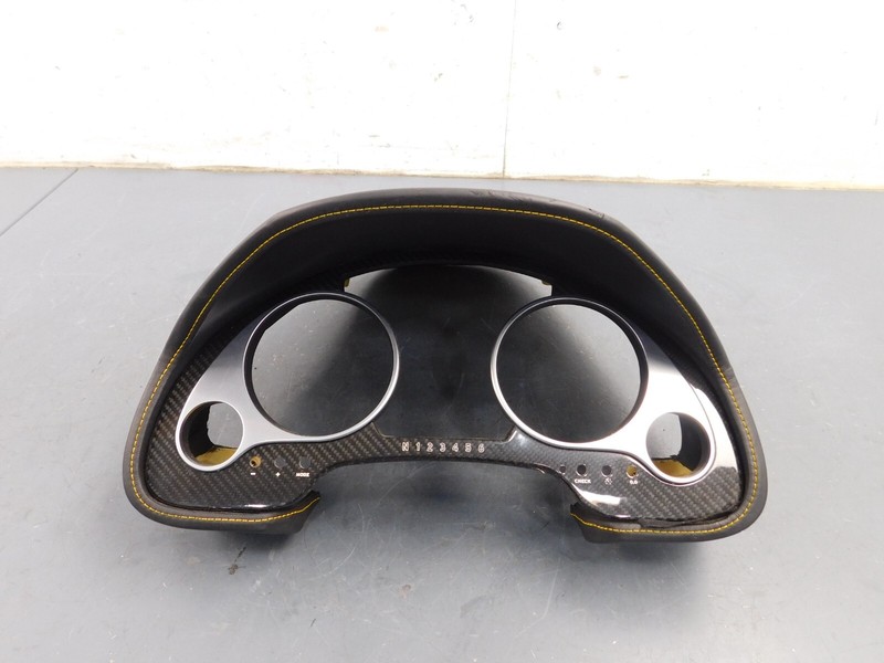 2010 11 12 13 14 Lamborghini Gallardo Gauge Cluster Carbon Bezel Cover #9222 D7